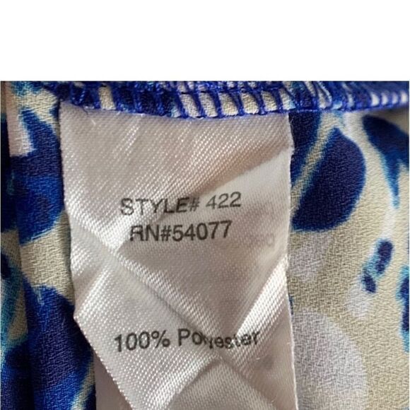 Cabi #422 Blue Jewel Button Down Shirt Dress - Picture 16 of 16